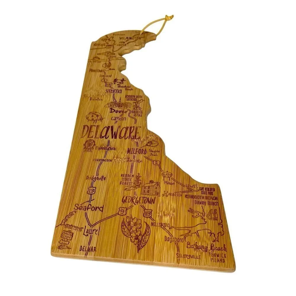 Totally Bamboo Destination Delaware Cutting & Serving Board